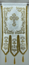 Хоругви, пара, вышивка "Градиент" (Крещение Господне и Рождество Христово)