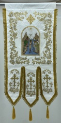 Хоругви, пара, вышивка "Градиент" (Крещение Господне и Рождество Христово)