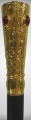 Посох с камнями (позолота)