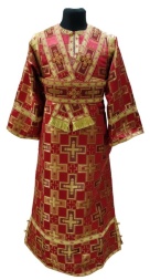 Стихарь из парчи, пономарский, с орарем