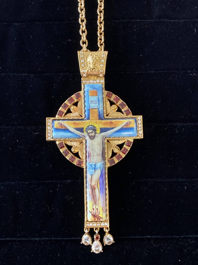 Наперсный крест 14×7 золотой