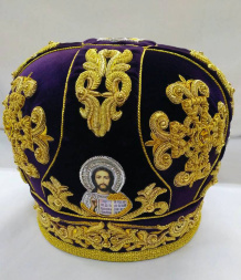 Митра «крест» фиолетовая