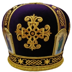 Митра «Крест» фиолетовая