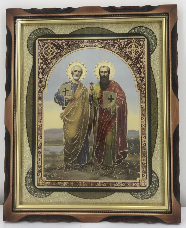 Икона святых апостолов Петра и Павла 44×54
