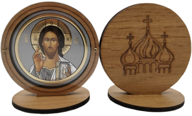 Икона на деревянной подставке 6х6