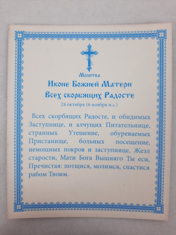 Икона Богородицы «Всех Скорбящих Радость»