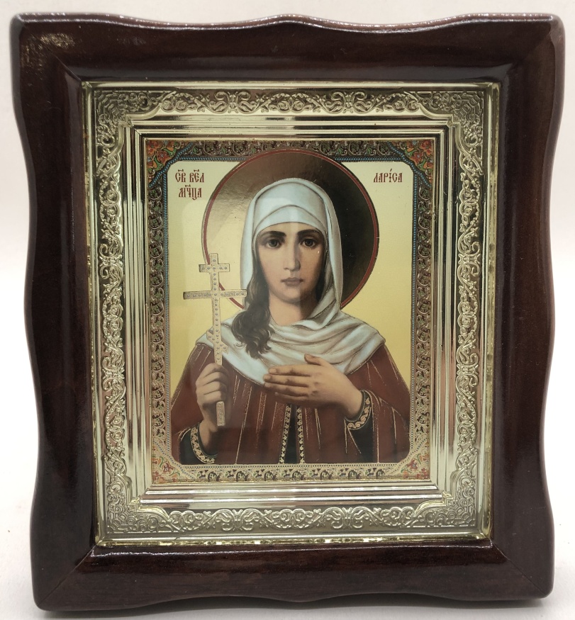 Икона святой великомученицы Ларисы 19х17