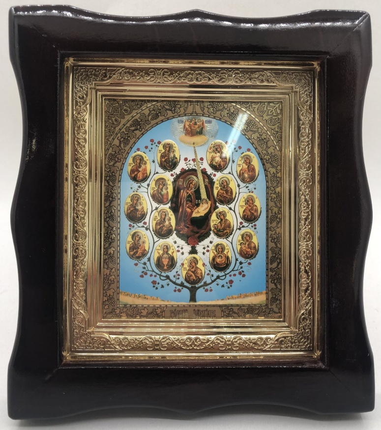 Икона «Древо Богородицы» 19×17