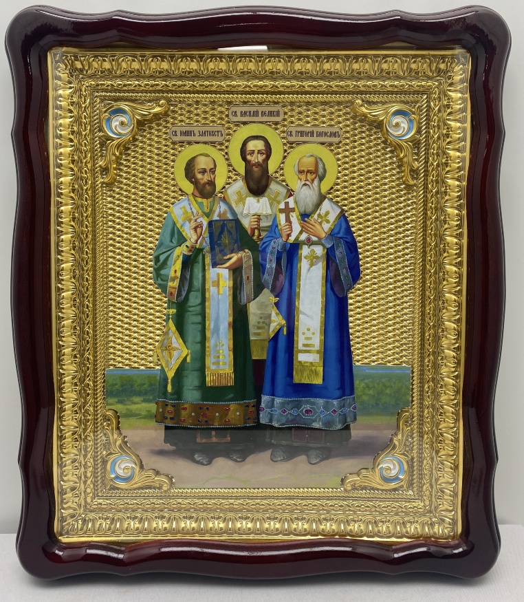 Икона Трех Святителей 48х42 см