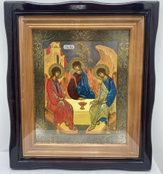 Киот с изменяемыми иконами Двунадесятых праздников 54×47 см