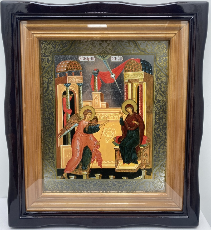 Киот с изменяемыми иконами Двунадесятых праздников 54×47 см