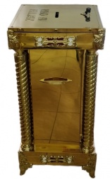 Жертвенник для храма 41×41 см с литьём (высота 86,5 см)