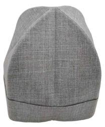 Скуфья летняя с отворотом, лён-габардин