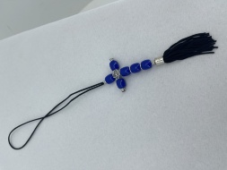 Подвеска в автомобиль «Крест из акрила» с кисточкой (в ассортименте)