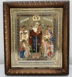 Икона Богородицы «Всех скорбящих Радость» 22,5×25,5 см
