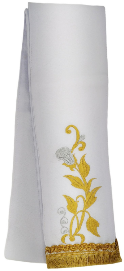 Закладка "роза" белая