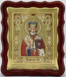 Икона святителя Николая Чудотворца (писанная)