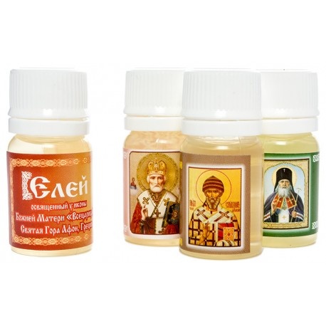 Масло, освященное на мощах святых