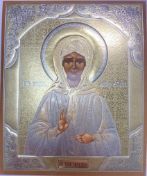 Икона святой блаженной Матроны (Затворницы Феофановой) 18х15