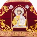 Облачение священника вышитое на бархате, вышивка "Роза" с пришитым галуном