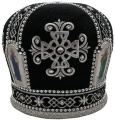 Митра "крест" чёрная