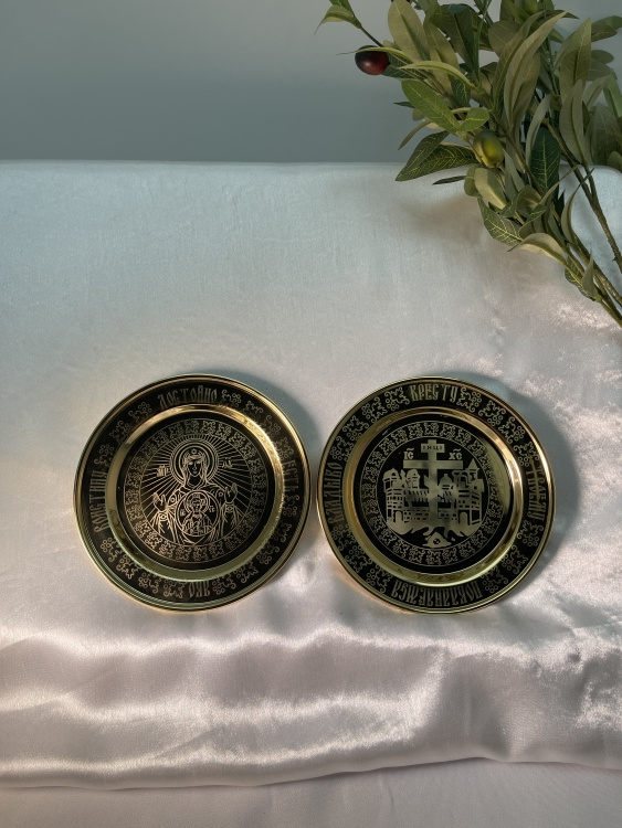 Блюдо для потира 16 см, позолота