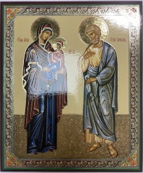 Икона Святые Праведные Богоотцы Иоаким и Анна 18х15