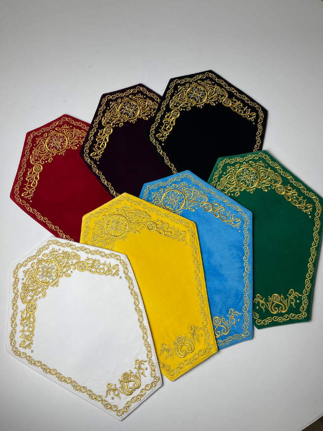 Салфетка под крест, вышивка круг