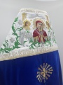 Комбинированное облачение священника, вышитое на бархате, с вышитыми иконами, вышивка «Лилии»