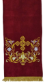 Покров «Крест цветок» на аналой с дорогой бахромой