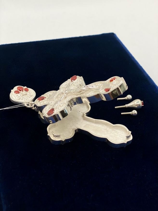 Наперсный крест-ковчег (серебро)