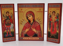 Складень Божией Матери "Семистрельная"