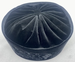 Скуфия греческая, ткань тянущаяся с вышивкой «виноград»