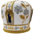 Митра «Роза» белая