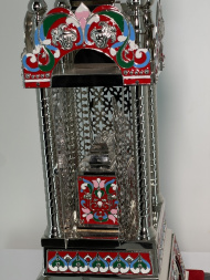 Дарохранительница №2 (никель и эмаль) купол 86х27 см, дарохранительница 60х17,5