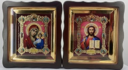 Иконы "Венчальная пара" №6 26×23 см