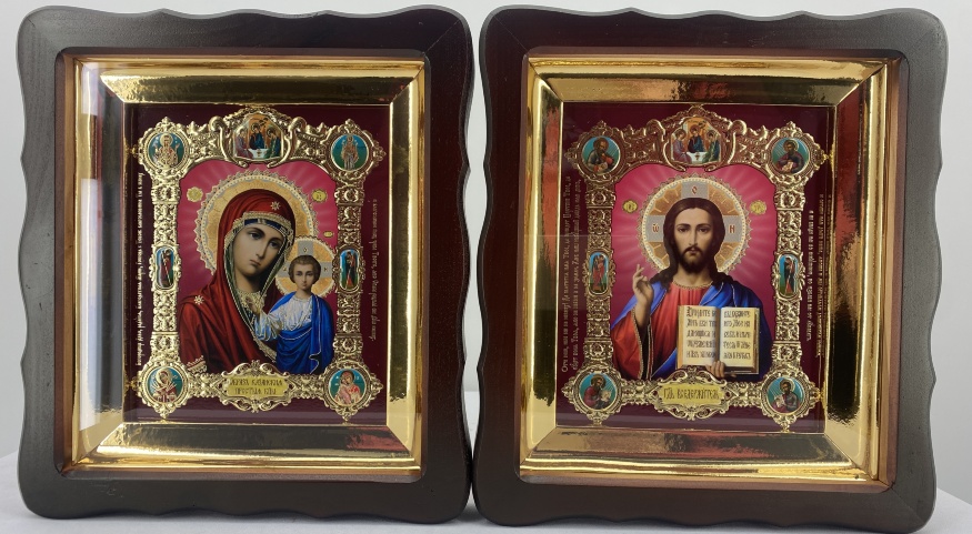 Иконы "Венчальная пара" №6 26×23 см