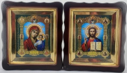 Иконы "Венчальная пара" №7 26×23 см