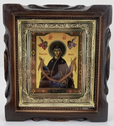 Икона Богородицы «Пояс» 19х17