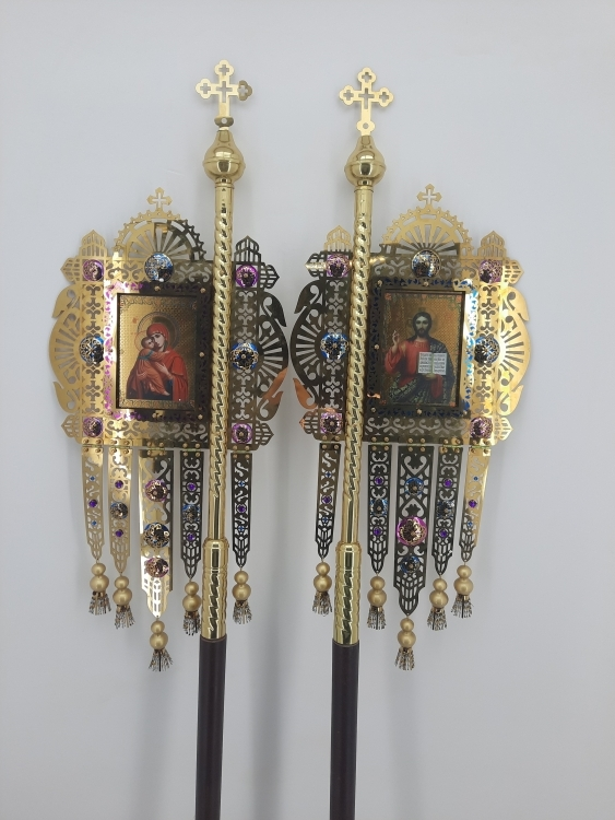 Хоругви металлические (пара)