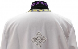 Підризник без вишивки, широкий + середній галун