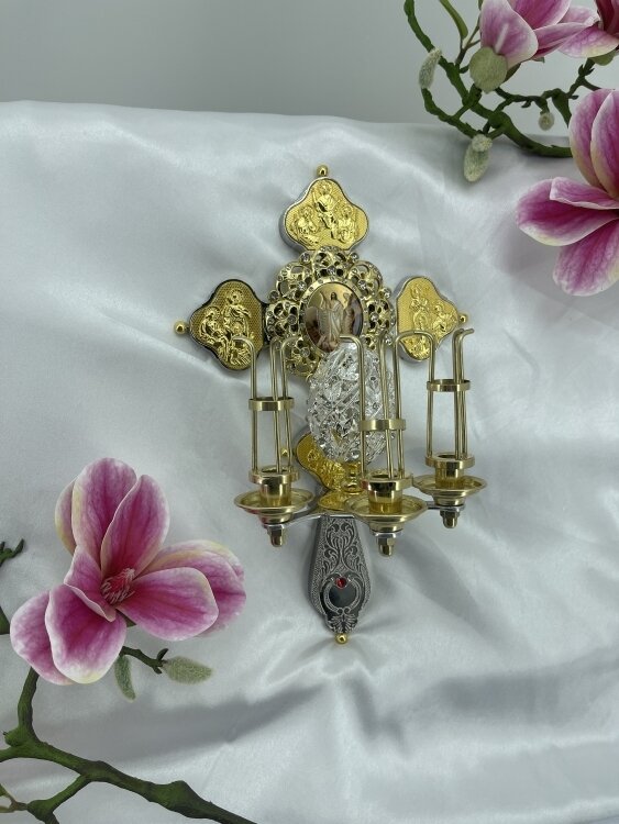 Трисвічник Пасхальний кит. №11 31х19х12см