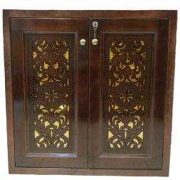 Жертовник дерев'яний, кутовий 90х80см (висота 90см)