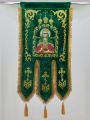 Хоругви (пара св. Микола Чудотворець та св. рівноап. цар. Олена) вишивка "Купол"