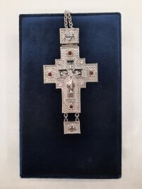 Хрест наперстний 15,5х8см (покриття нікель)