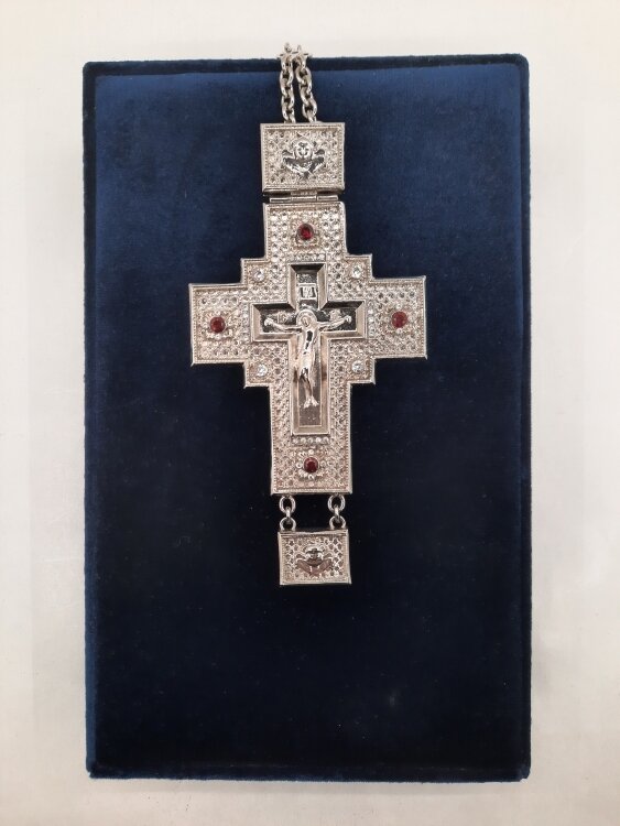 Хрест наперстний 15,5х8см (покриття нікель)