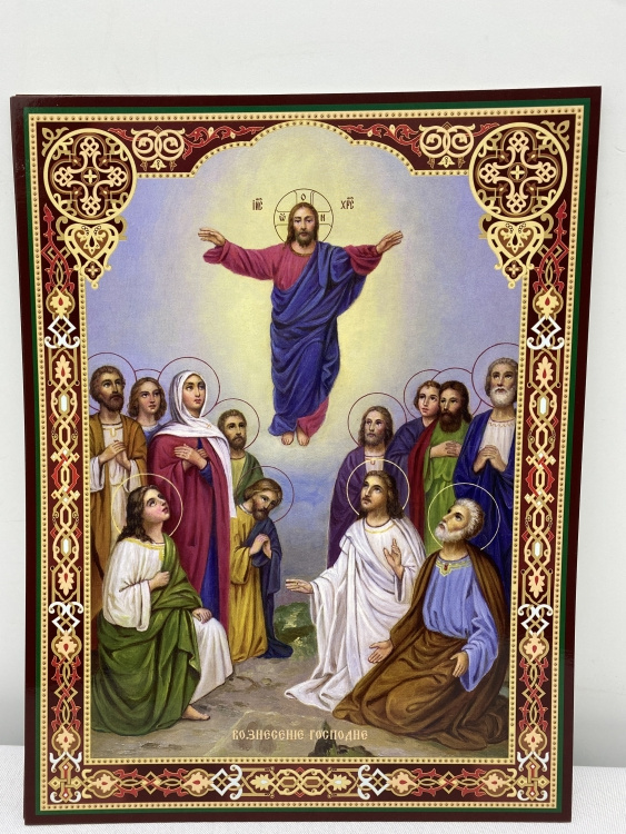 Кіот з літографіями Двунадесятих Свят 37,5х31см