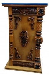 Жертовник дерев'яний, кутовий 102х61см (висота 106см)