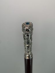 Ігуменський посох, нікелювання, висота 138см