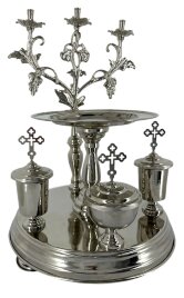 Літейне блюдо нікель, діаметер 31см, висота 43см